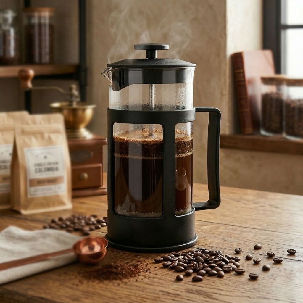 Cafeteira Prensa Francesa 600ml Café Cremeira 350ml Café Expresso Leite Cremoso